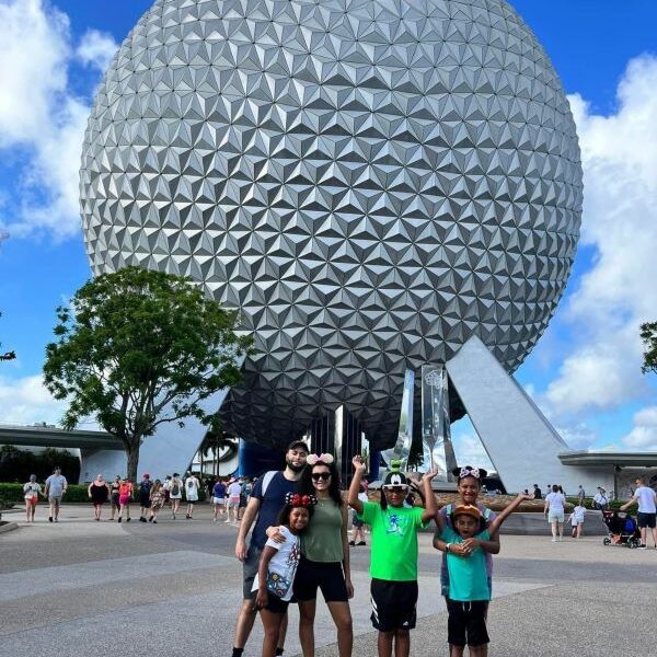 Family at Disney world